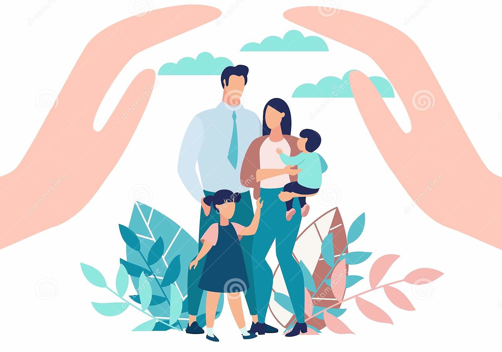 bright-poster-family-protection-children-state-families-small-parents-stand-park-close-up-above-his-hands-vector-154698937